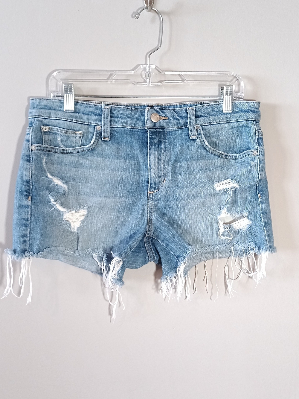 Joe’s Jeans Ozzie Size 29 Distressed 4" Denim Shorts  Casual Summer Cutoffs